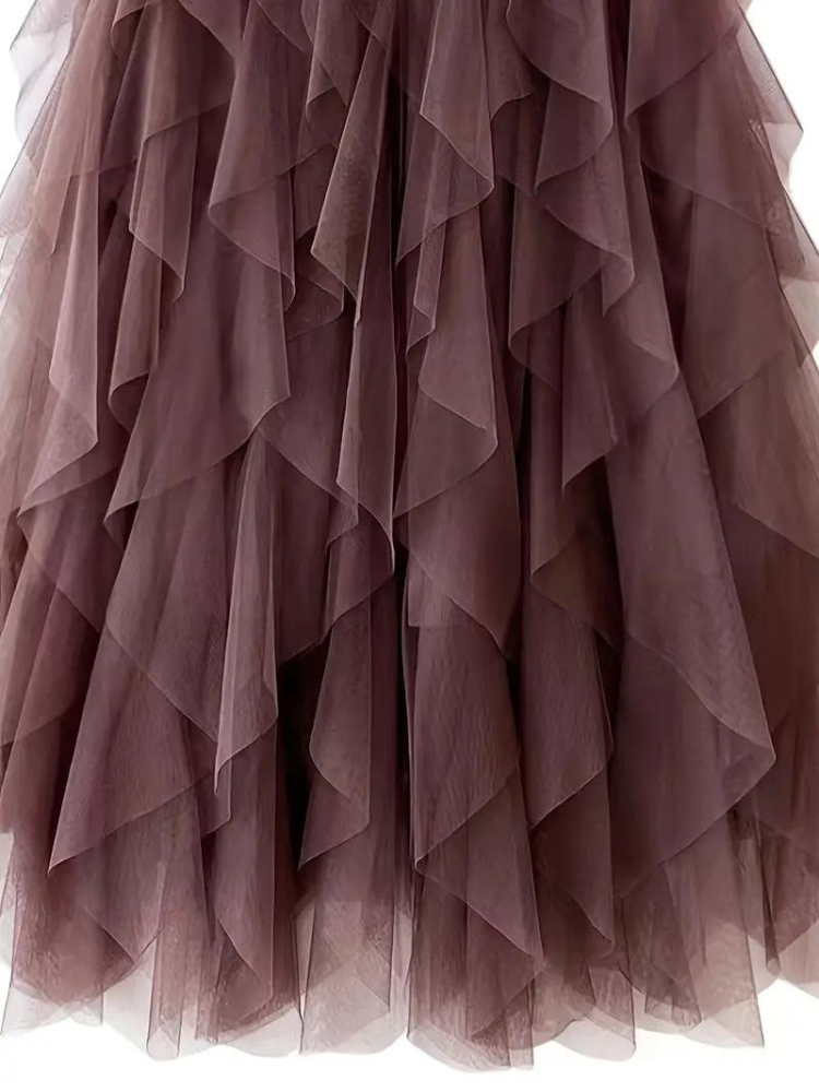 Fluffy Girl's Midi Skirt