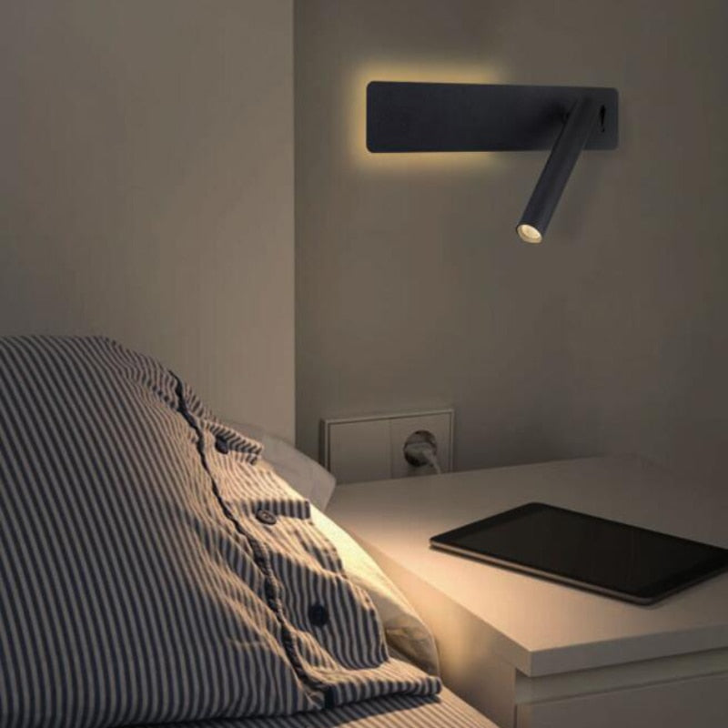 Flexible LED Bedside Reading Lamp with Dimmable Light