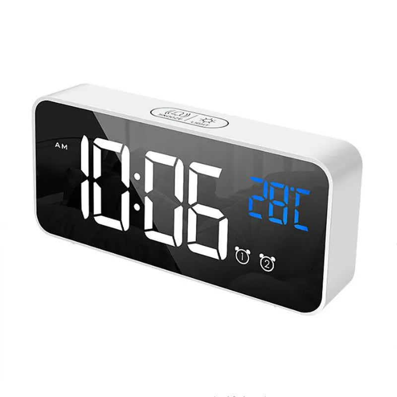 Smart LED Digital Clock with Music and Voice Assistant