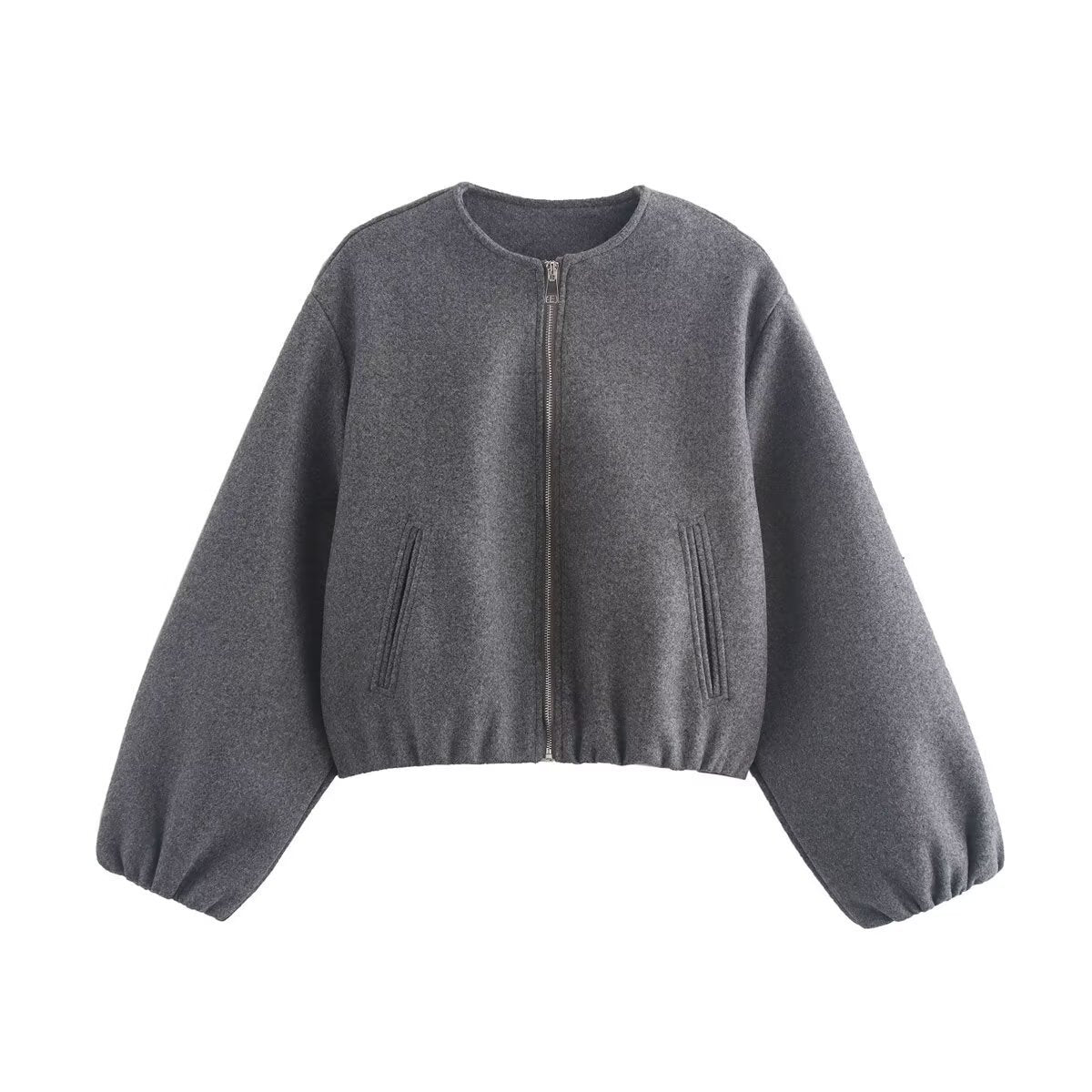 Warm Women's Padded High Neck Bomber Jacket