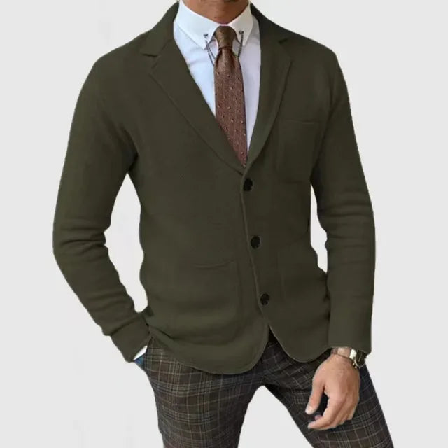 Classic Fit One Button Men's Blazer Jacket