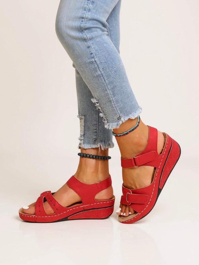 Comfortable Contour Wedge Sandals