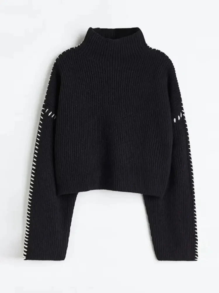 Chic Women's Long Sleeve Knit Sweater