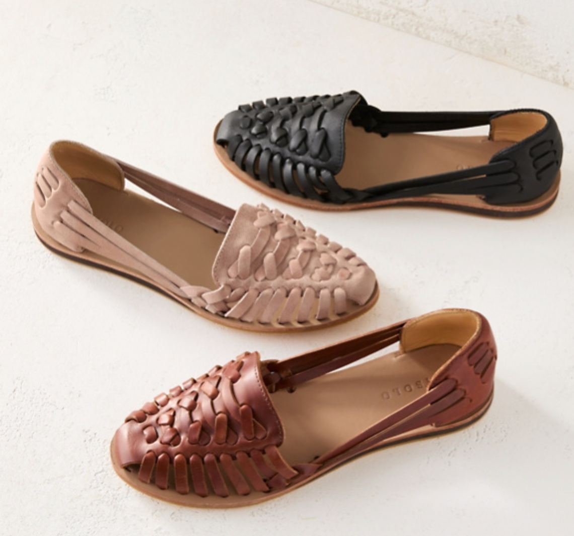 Comfortable Woven Flat Women's Slip On Sandals