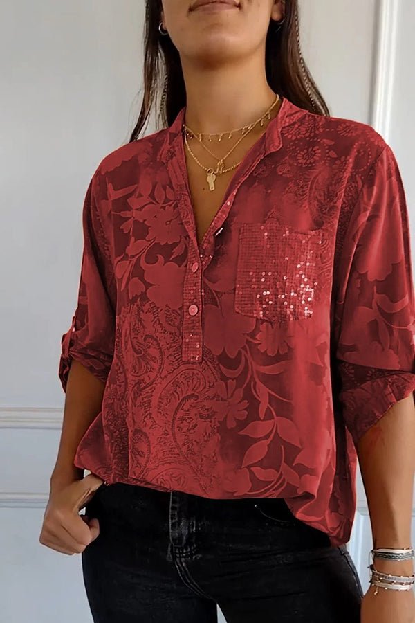 Glittery Party Blouse for Women