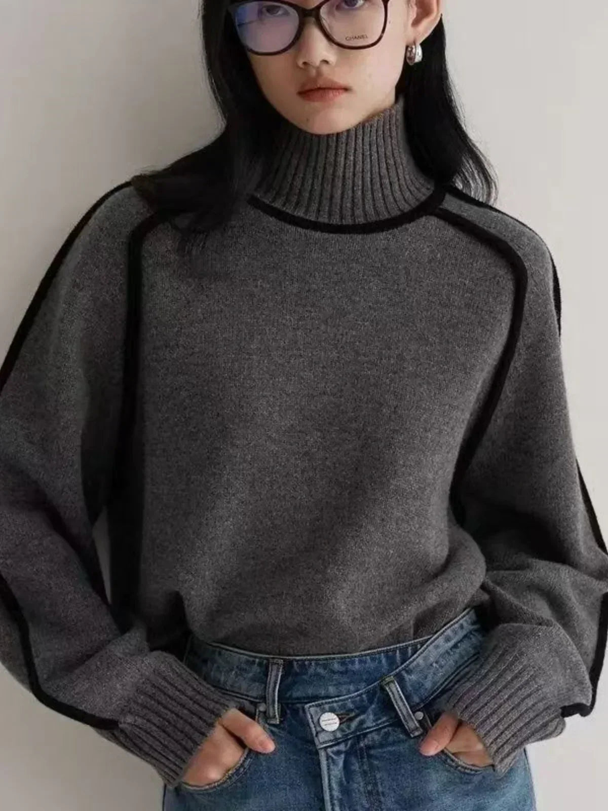 Ladies Classic Crew Neck Jumper Sweater