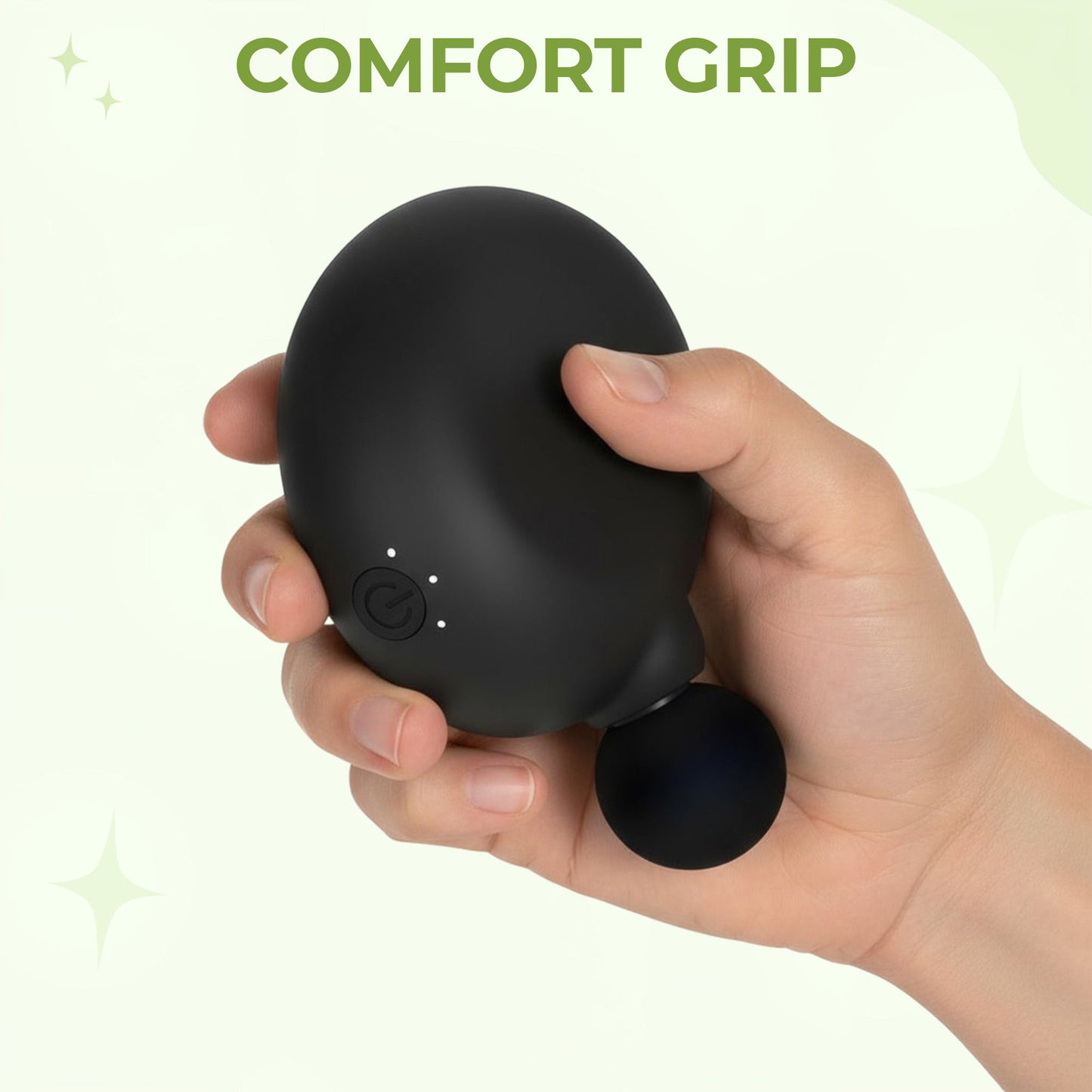 Compact Handheld Muscle Massager - Quiet 4 Tip Percussion Gun