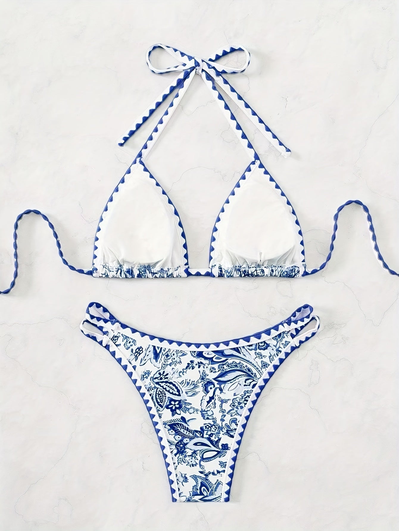 Maila | Elegant & Paisley Rattern Bikini Set
