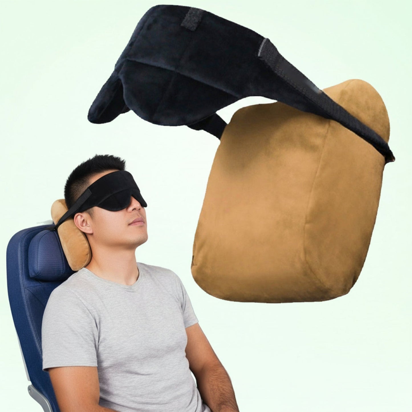 Comfortable Travel Neck Pillow with Sleep Mask