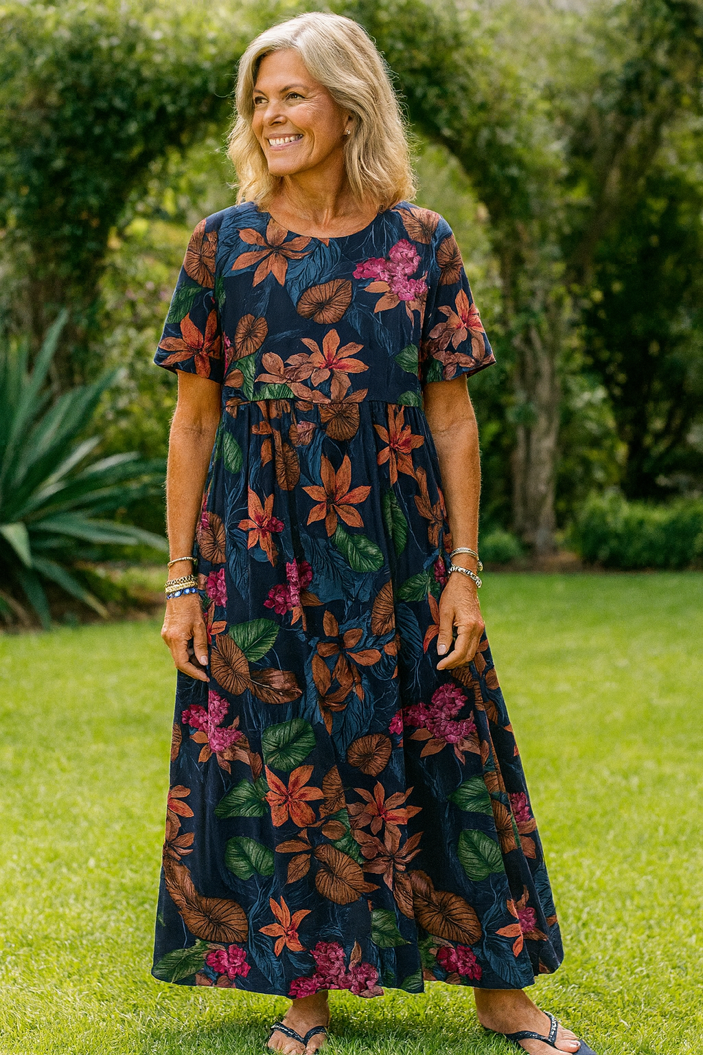 Beautiful Floral Long Maxi Dress for Women