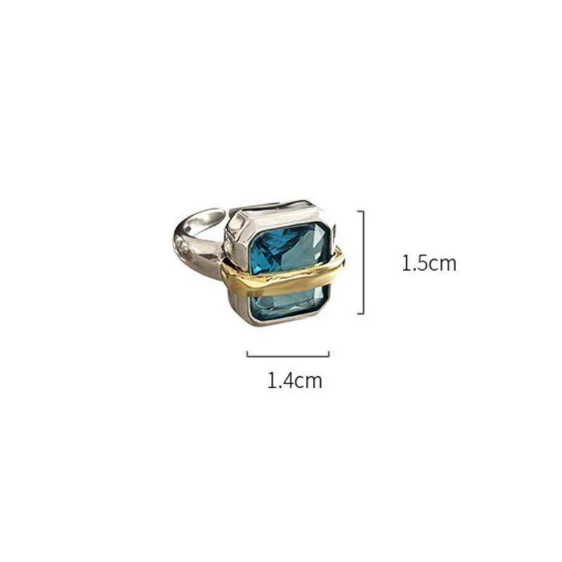Sparkling Silver Gemstone Ring