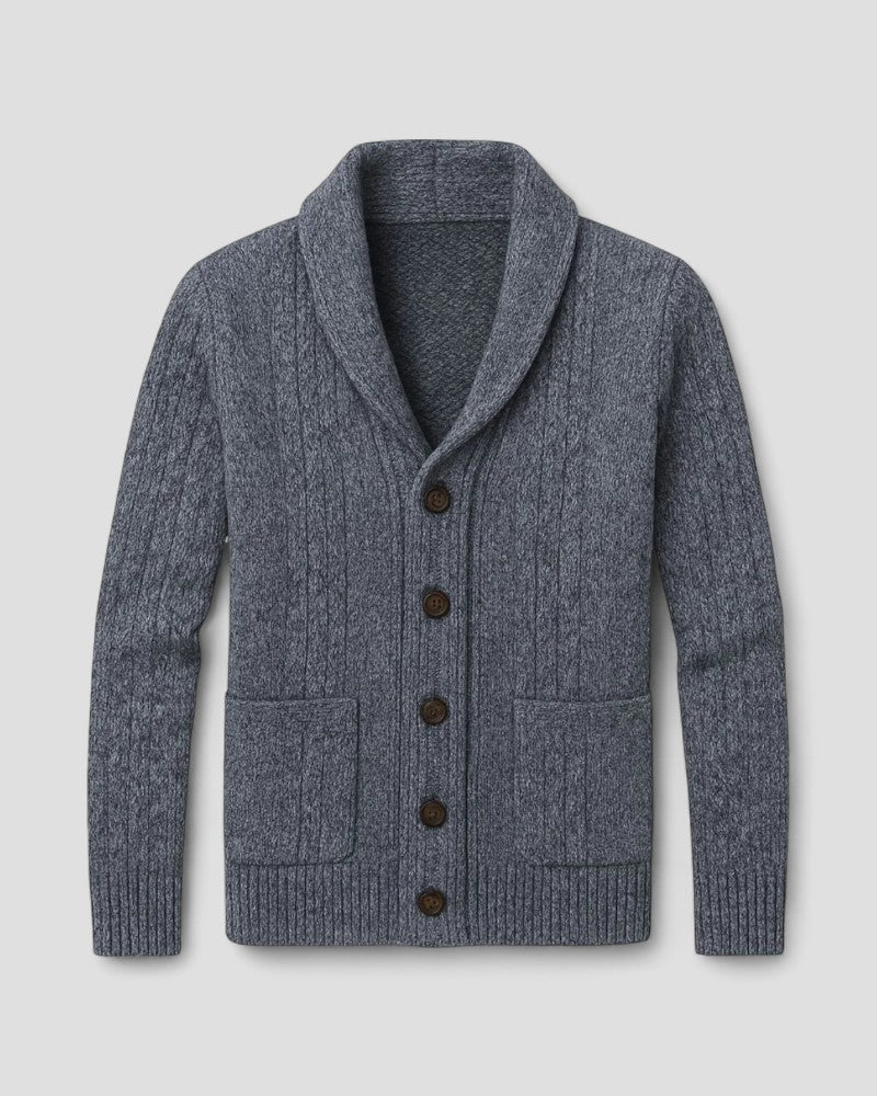 Men’s Cashmere Cable Knit Cardigan Sweater 3