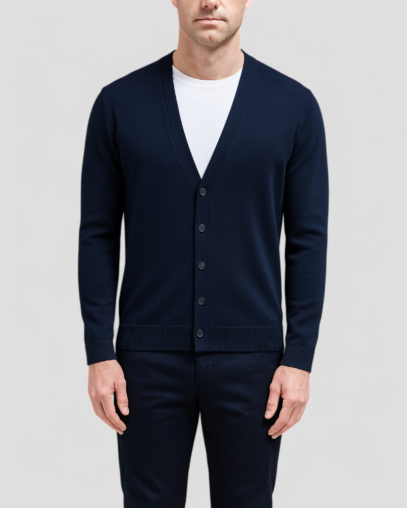 Men's Lightweight Knitted Cardigan With Buttons 8