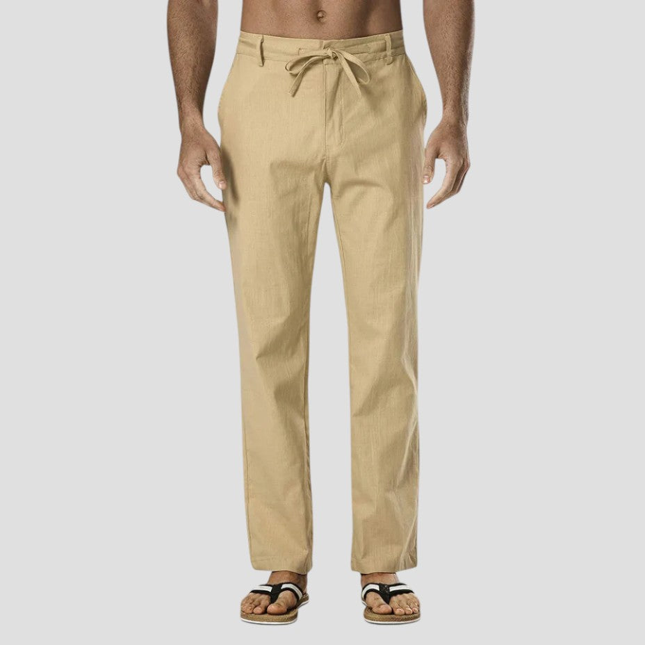 Men's Linen Trousers Summer Pants 4