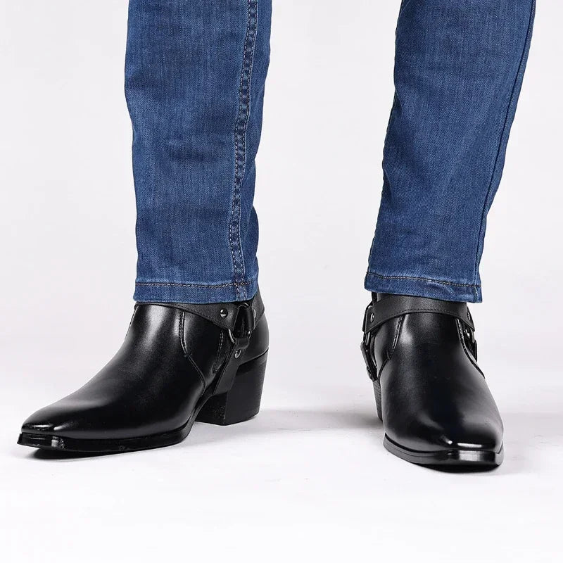 Rugged Men's Western Ankle Boots