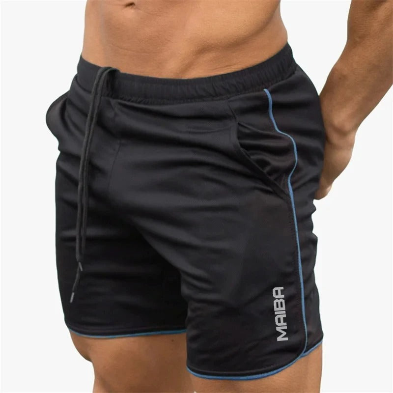 Athletic Running Shorts with Side Pockets for Gym