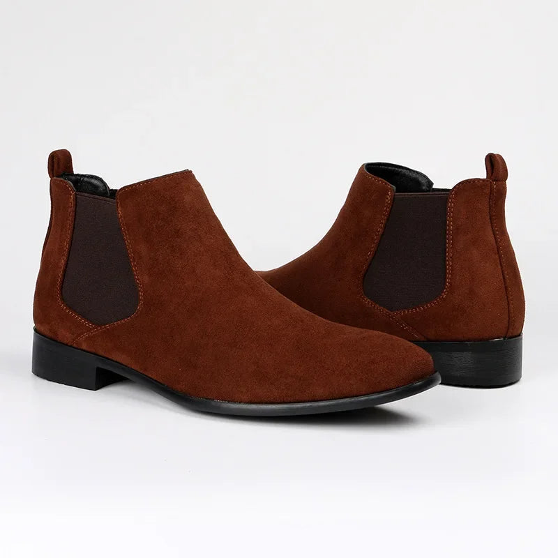 Men's Leather Ankle Boots | Formal Office Shoes