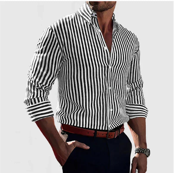 Nathono | Striped Slim Fit Shirt