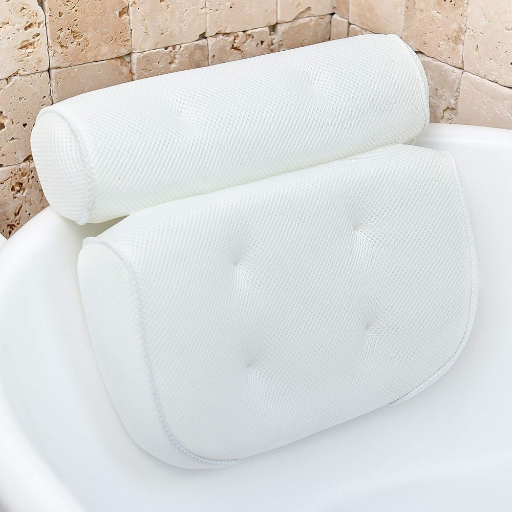 Comfortable Ergonomic Bathtub Pillow for Neck Support