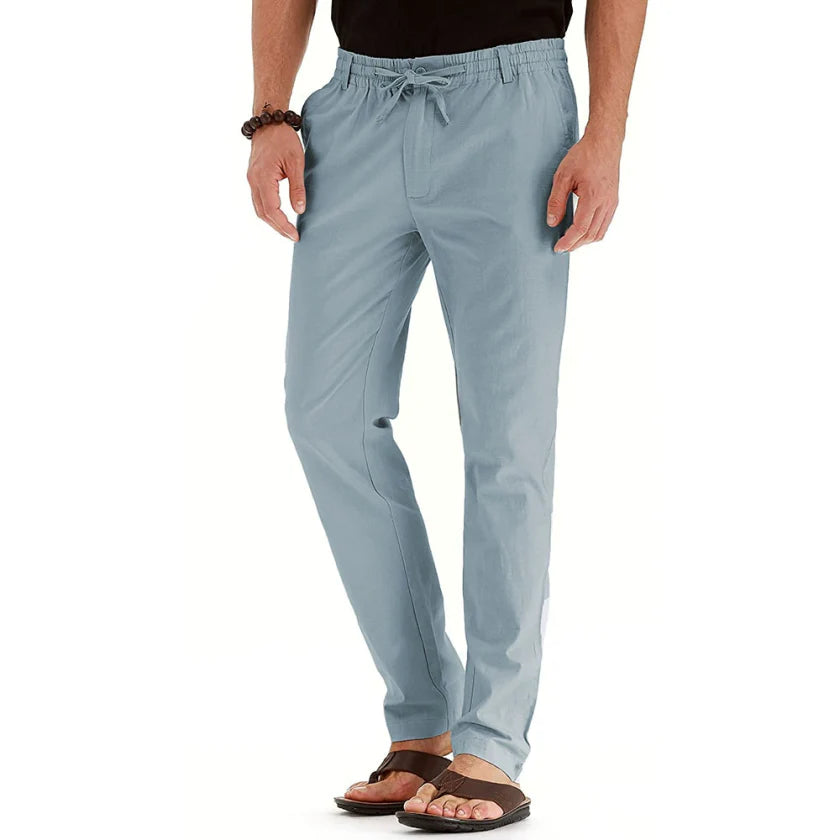 Men's Fitted Elastic Waist Pants