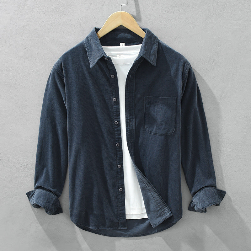 Classic Relaxed Fit Cotton Button Down Shirt