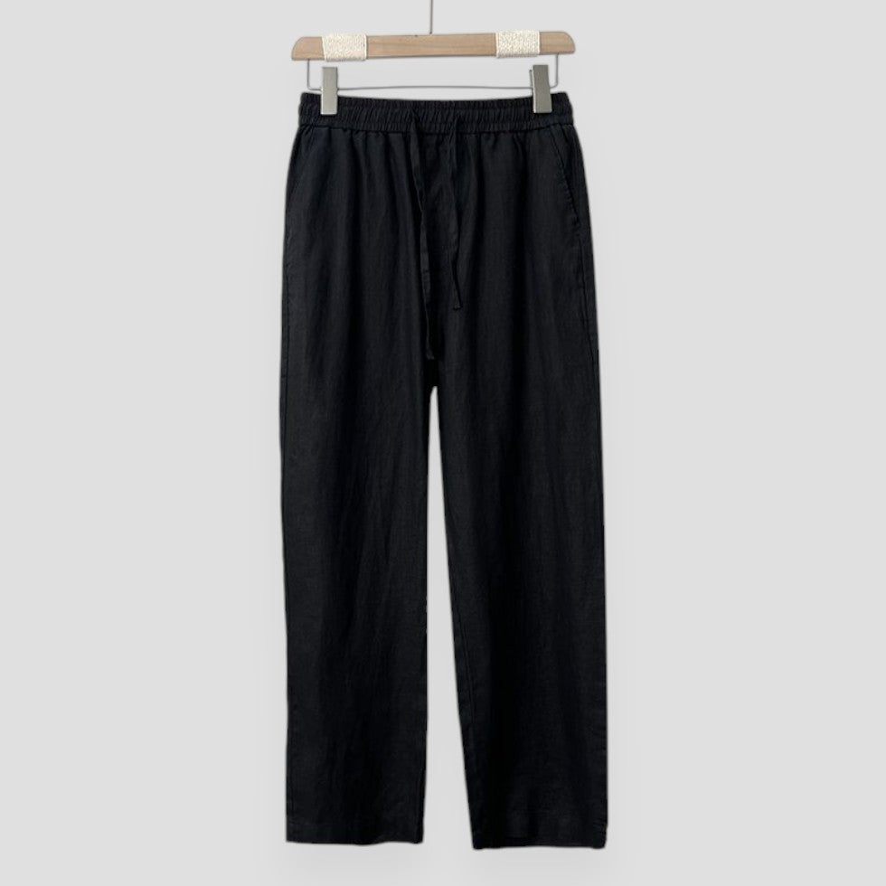 Old Money Linen Trousers Loose Fit Summer Pants 2