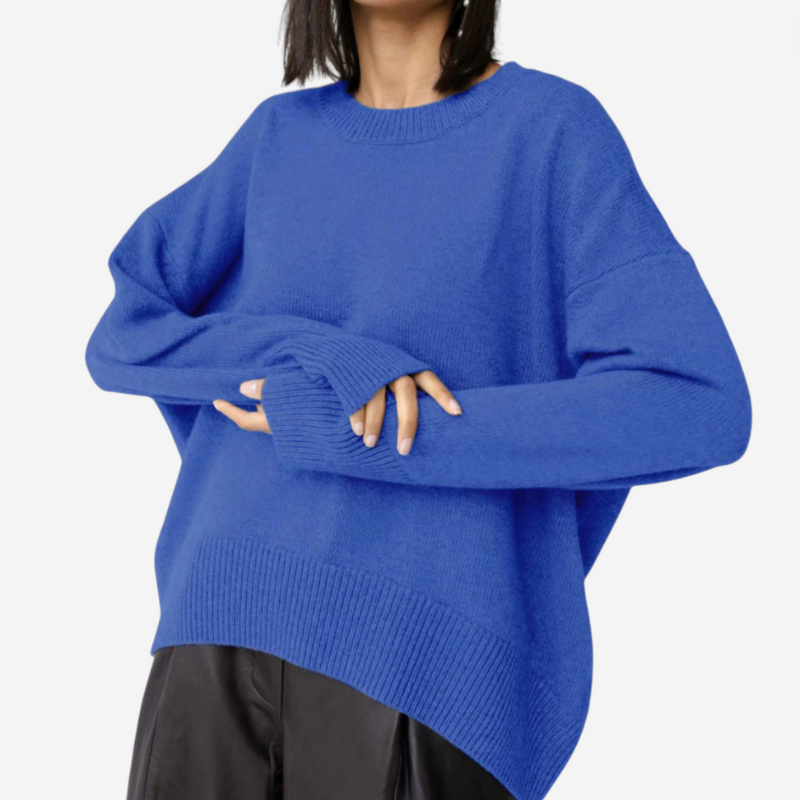 Relaxed Fit Oversized Double Layer Sweater