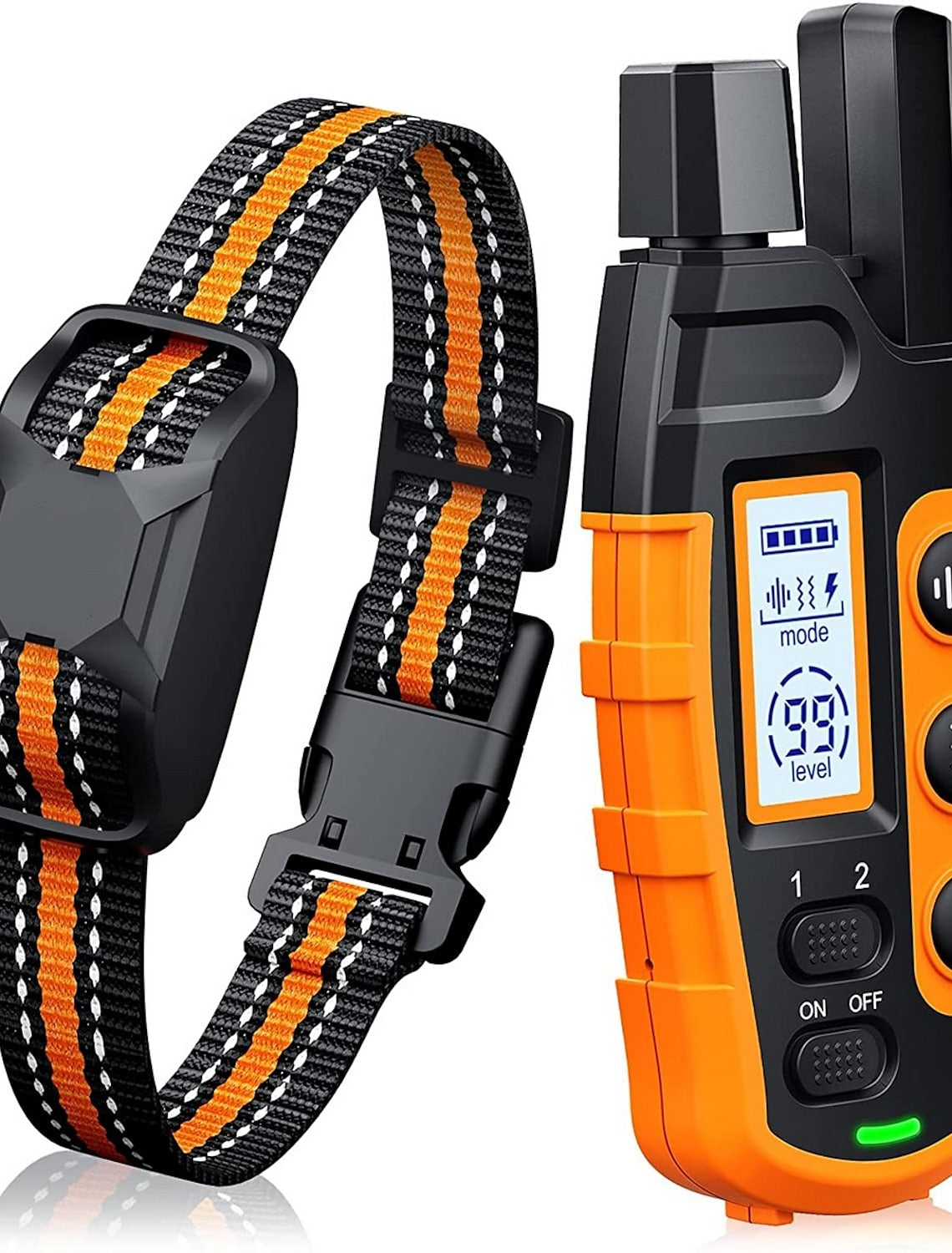 Waterproof Rechargeable Dog Training Collar with Remote