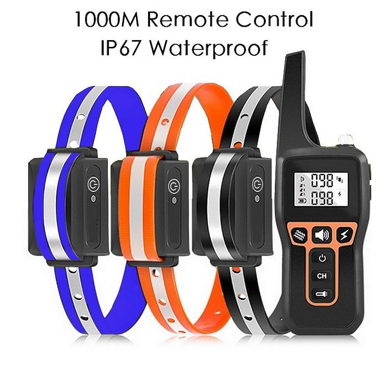 Waterproof Remote Dog Training Collar with Shock Vibe Alert