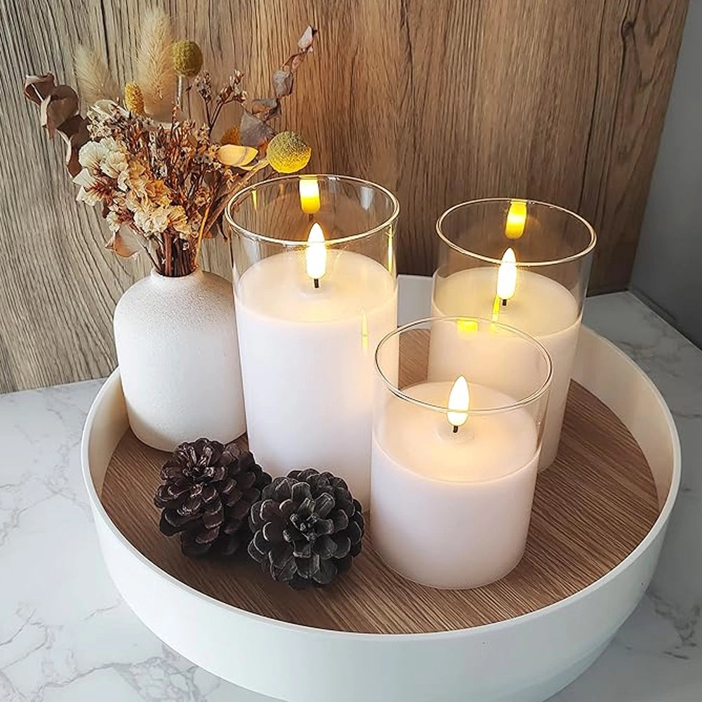 Realistic Remote Control LED Candle Set