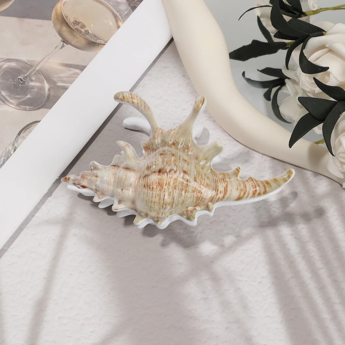 Beachy Seashell Hair Clips for Women