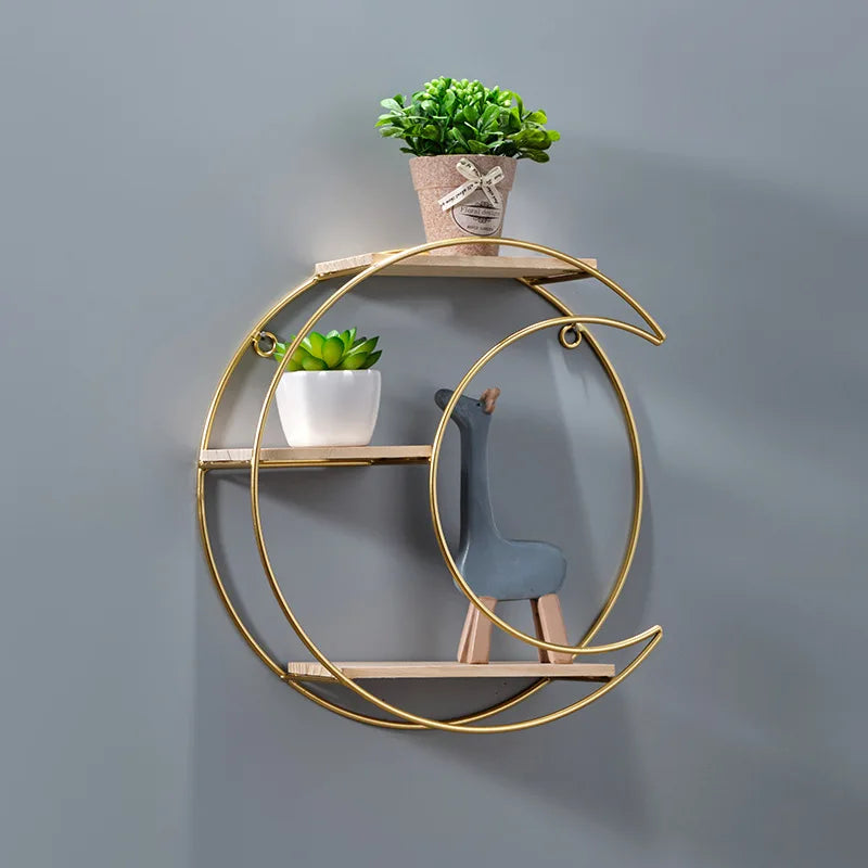 Modern Double Tier Wall Shelf