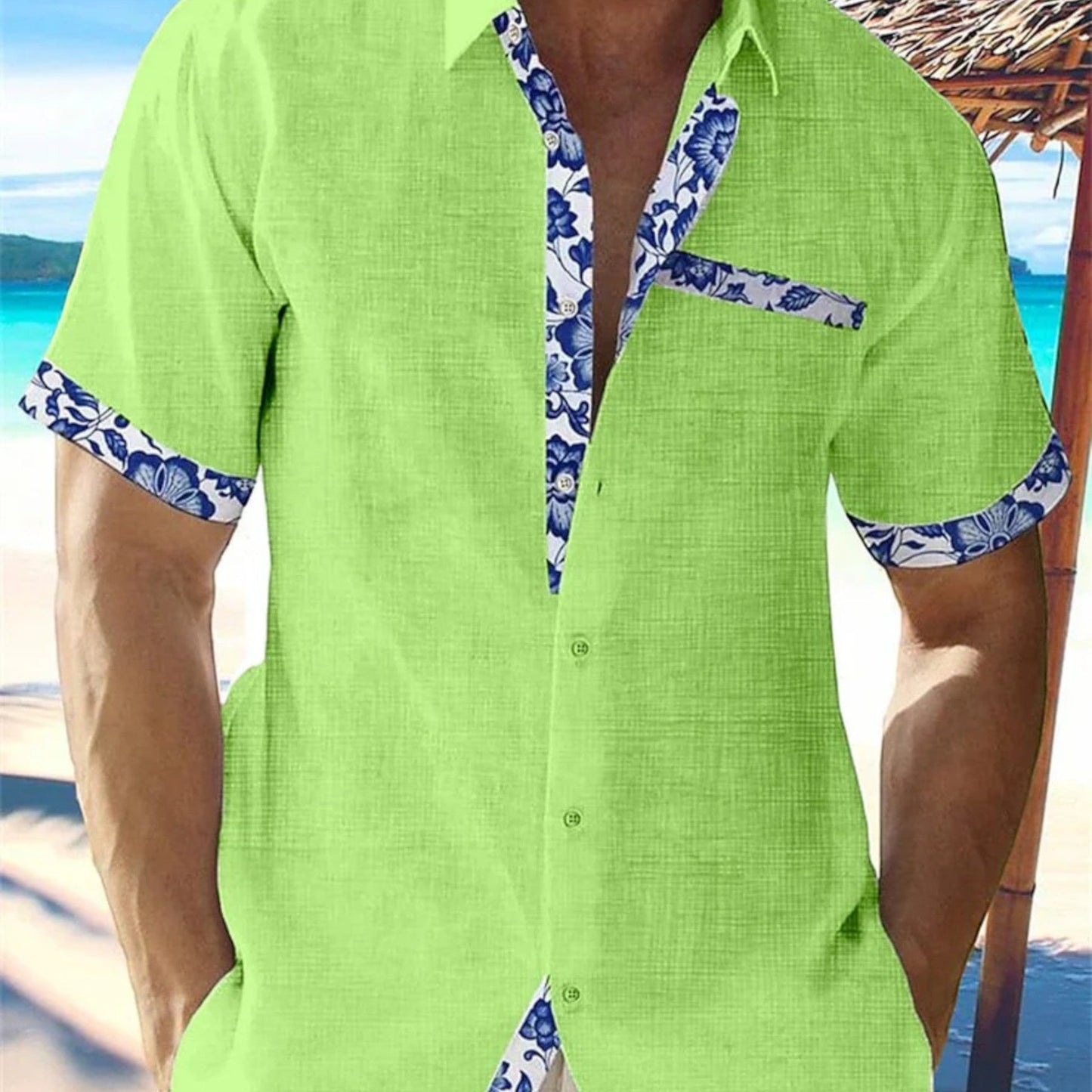 Variant image for Grove | Tropical Men's Blouse-56
