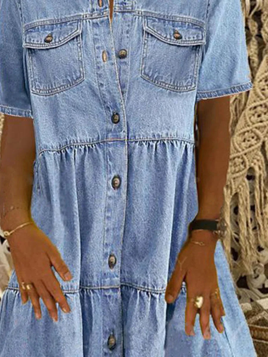 Chic Blue Jeans Sundress