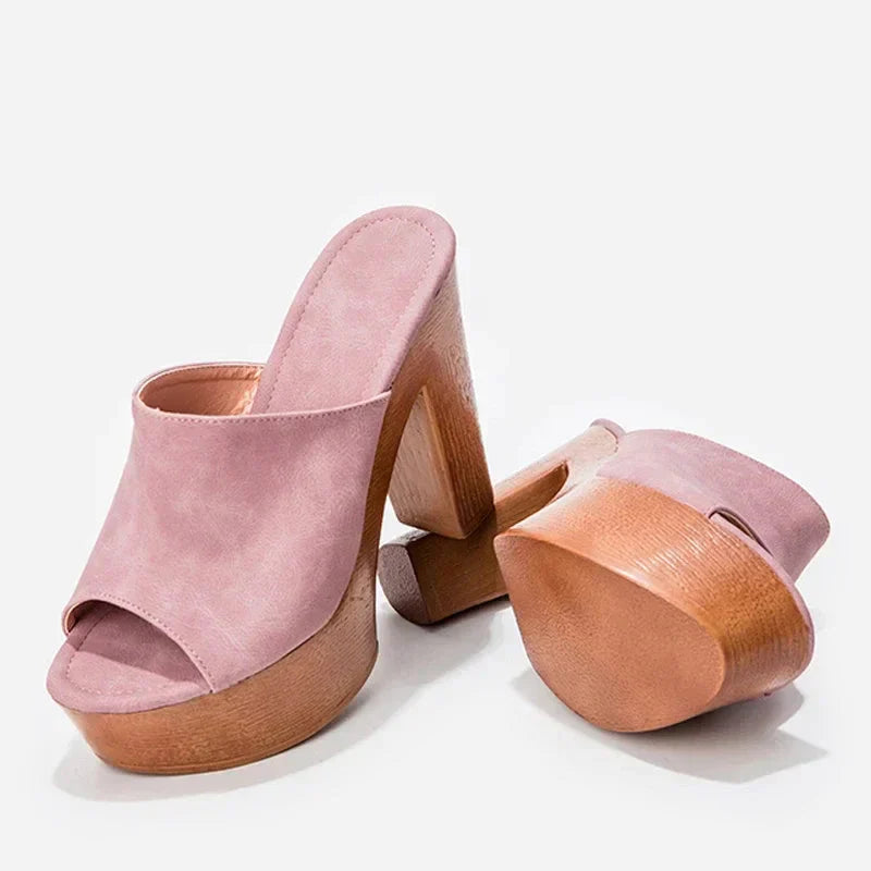 Elevated Heel Summer Sandals