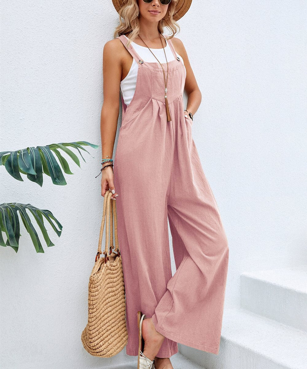 Ladies' Elegant Strap Jumpsuit