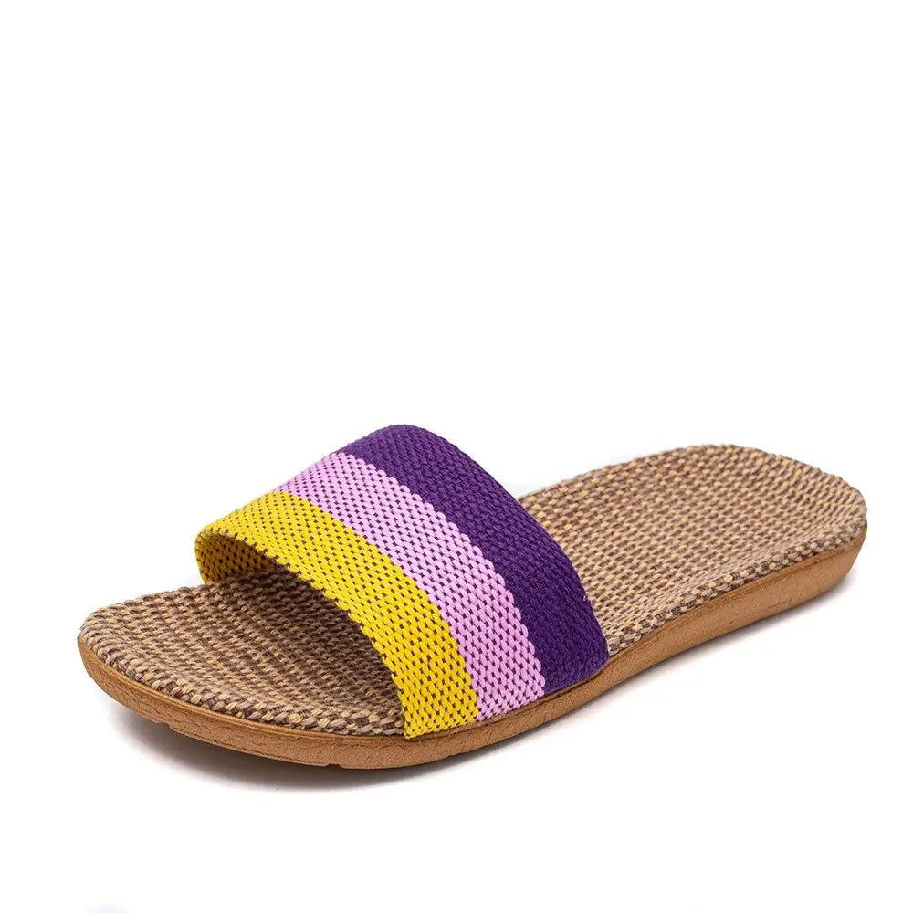 Variant image for Lina | Ladies Flat Sandals in Black, White, and Tan - Lightweight Casual Footwear-5
