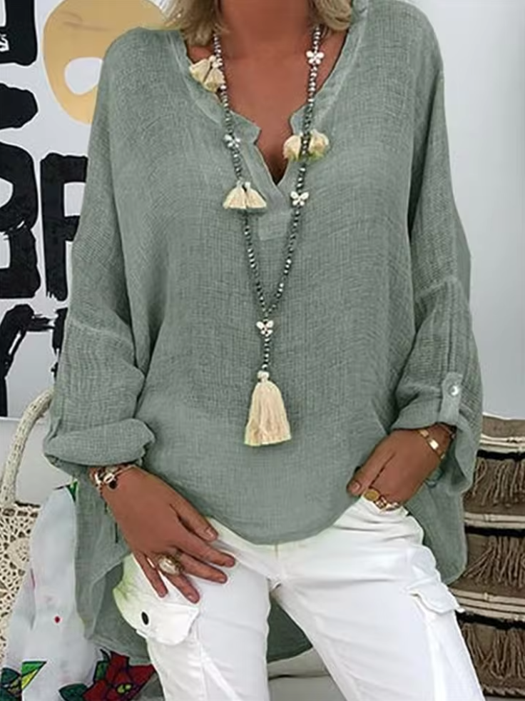 Loose Fit Casual Women's Blouse