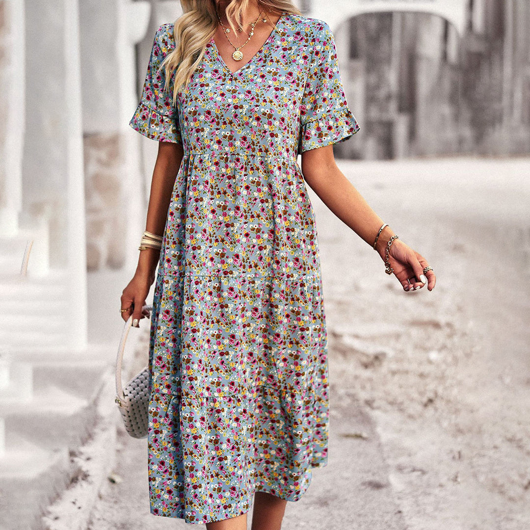 Pretty Floral Sundress for Women Mini