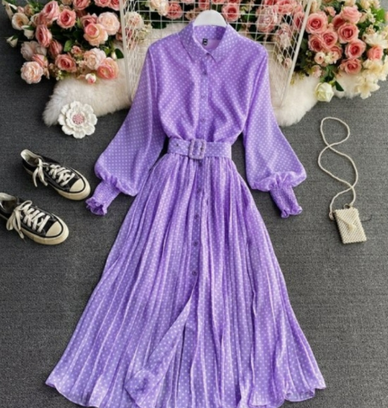 Martha | Stylish Chiffon Spring Dress