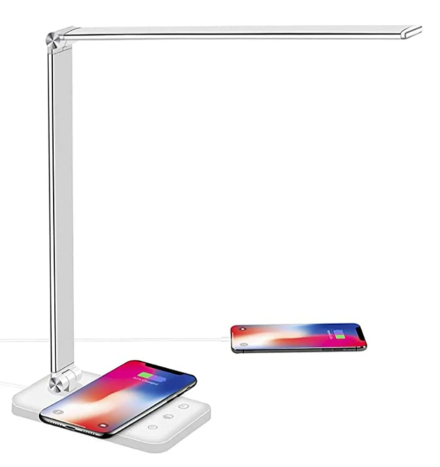 Compact LED Desk Light with USB Port - Adjustable Home Lamp