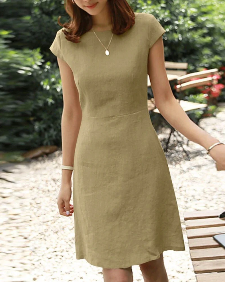 Variant image for Elysia | Women's White Summer Dress-25
