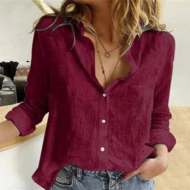 Lightweight Breathable Women's Summer Shirt Long Sleeve Top