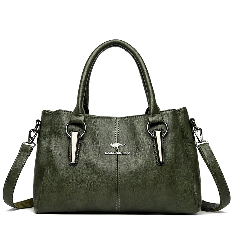 Genuine Leather Tote Handbag