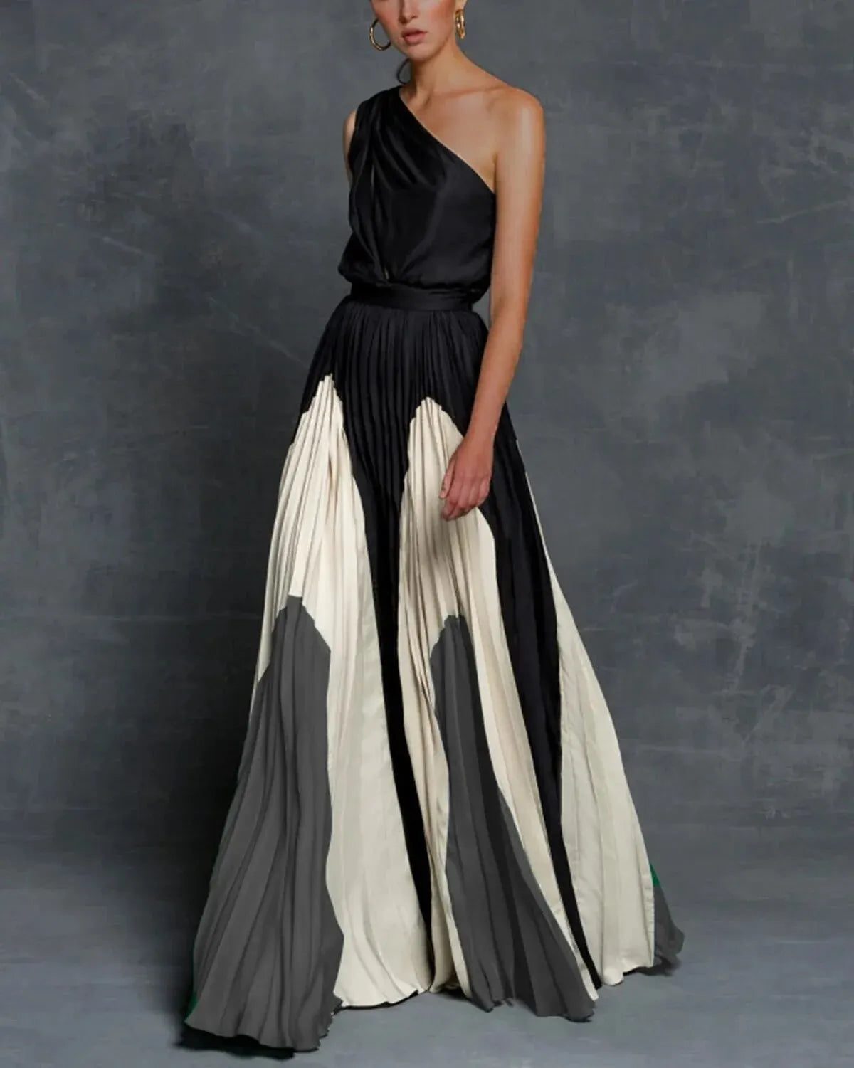 Elegant Off Shoulder Floor Length Dress
