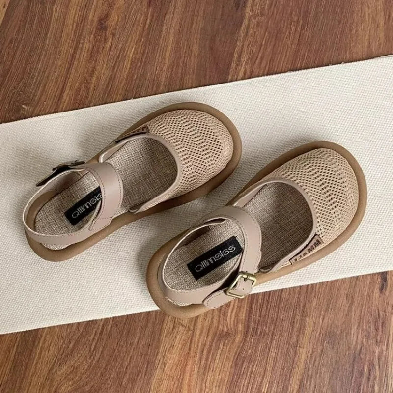 Beachy Brown Flat Sandal