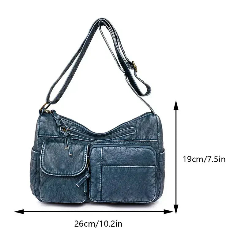Classic Retro Leather Handbag