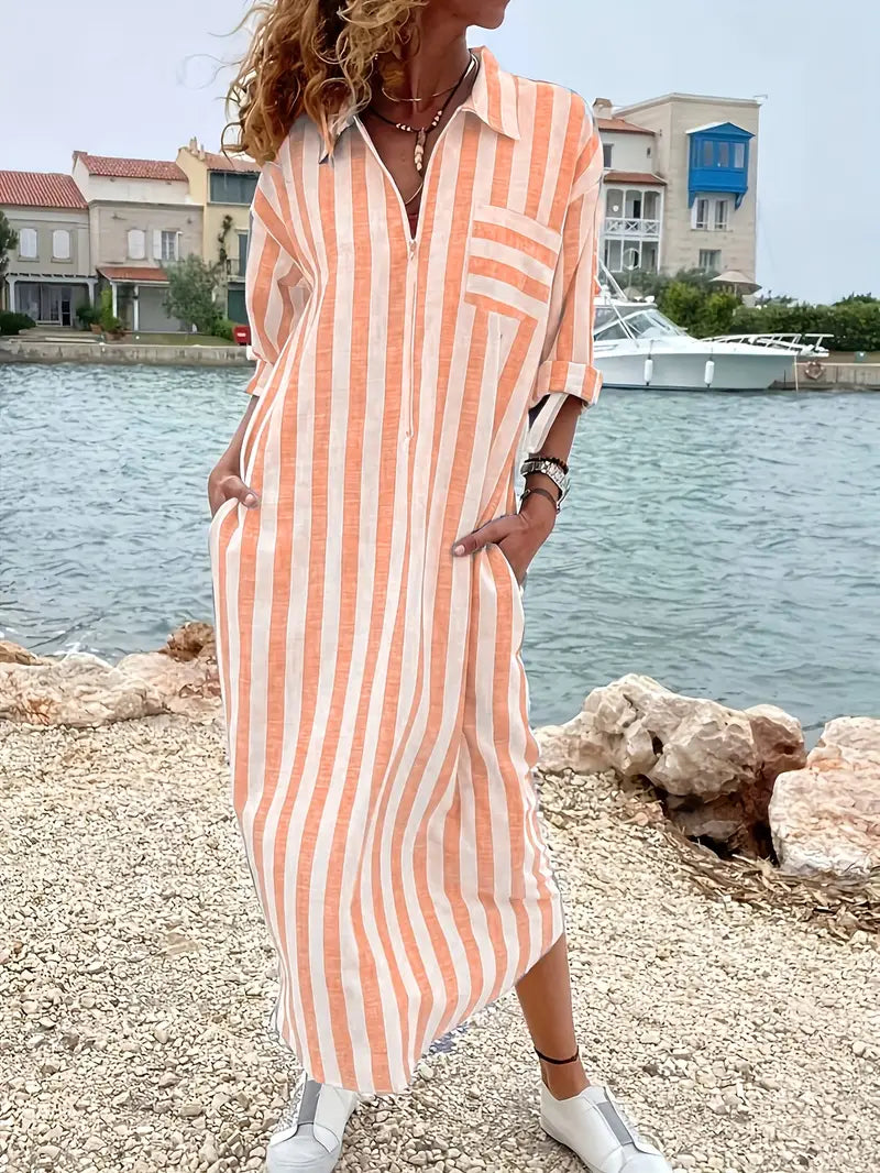 Casual Striped Sundress