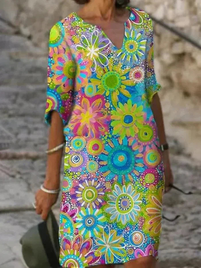 Vibrant Flower Girl Dress