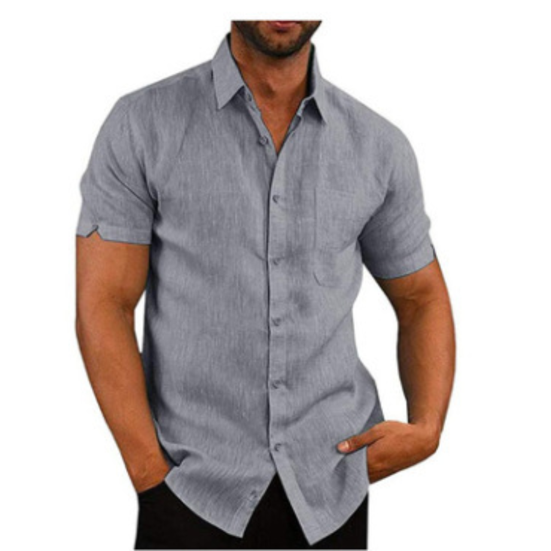 Classic Casual Button Down Shirt with Pocket
